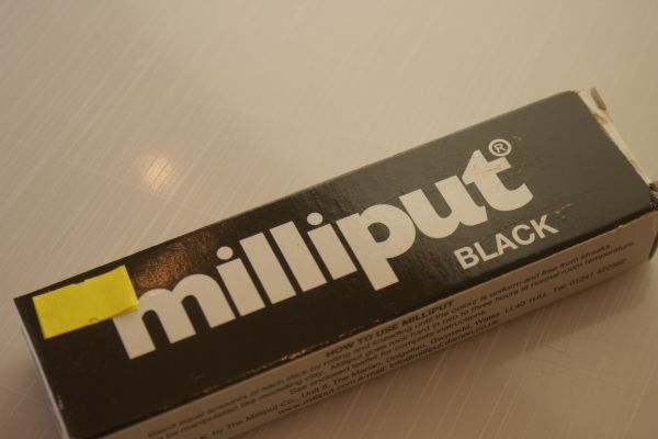 Milliput Epoxy Putty Black